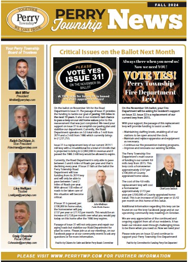 Front Page 2024 Fall Newsletter